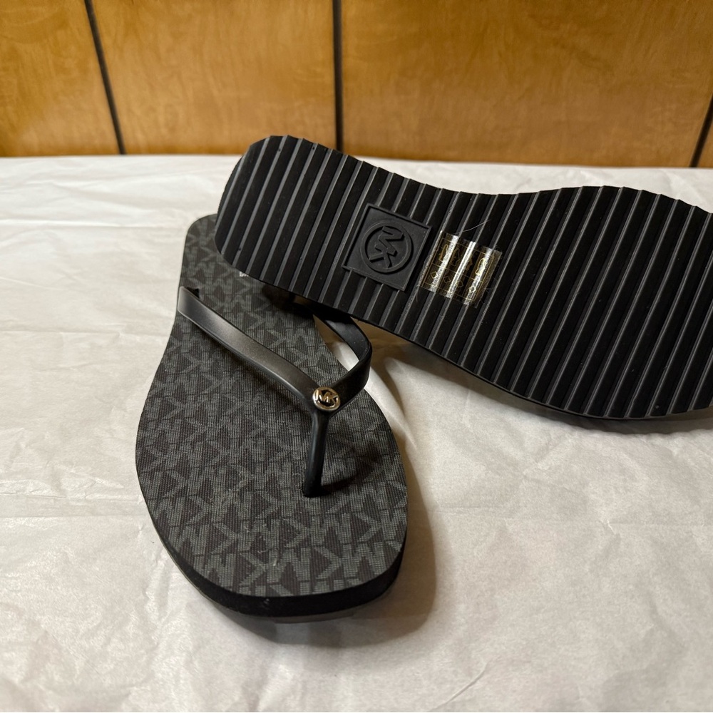 Michael Kors Black Designer Sandals - Picture 3 of 3